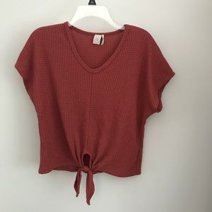 Paper Crane Tie Short Sleeve Shirt